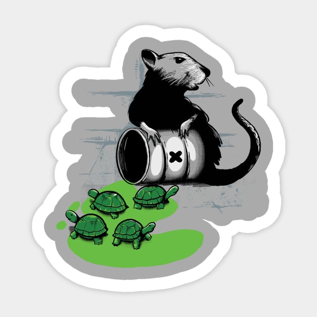 The turtles Sticker by Alberto83aj